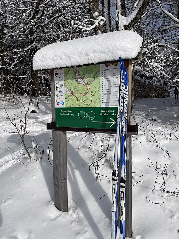 Umgebung Winter Loipenkarte 800w – Ferienwohnungen Rehefeld-Zaunhaus